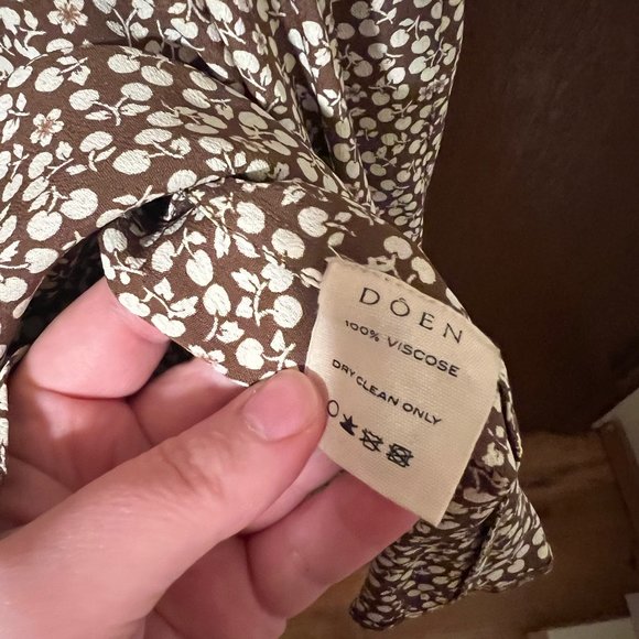 Doen Laurel Dress - Olive Cherry - XL - Picture 4 of 5